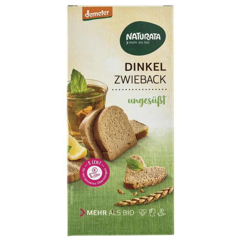 NATURATA Dinkel-Zwieback, ungesüßt - Produktbild