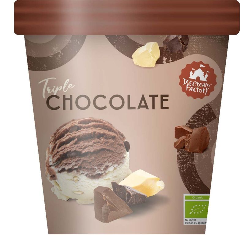 Ice Cream Factory Dreifaches Schokoladeneis - Produktbild
