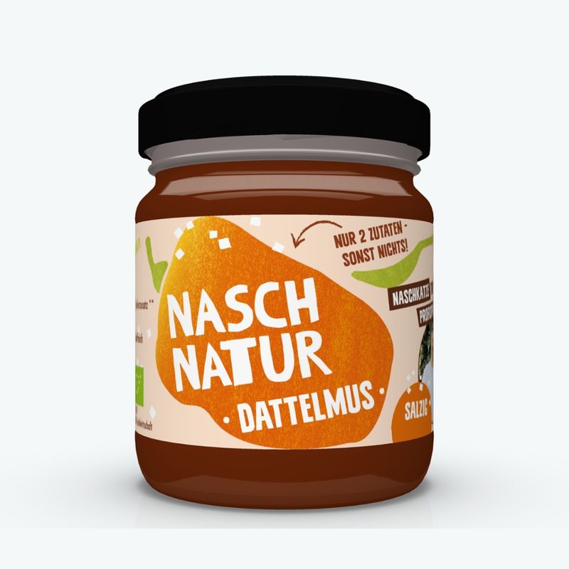 NaschNatur cremiges, salziges Dattelmus aus nur 2 Zutaten - Produktbild
