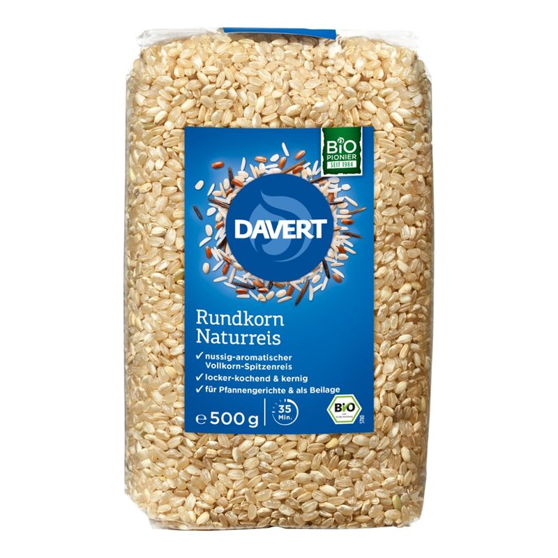 Davert Rundkorn Naturreis 500g - Produktbild