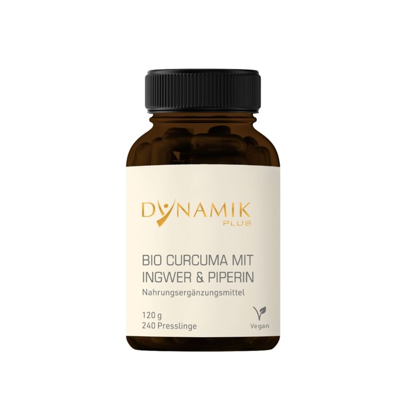 DYNAMIKPLUS Bio Curcuma mit Ingwer und Piperin - Produktbild