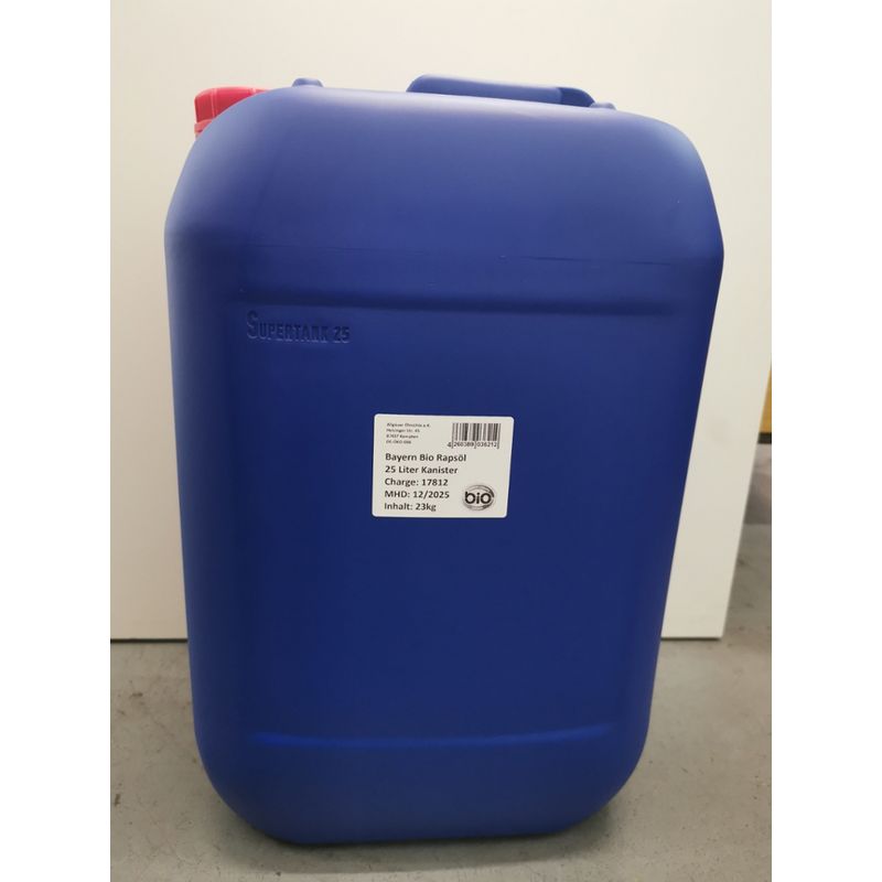 Allgäuer Ölmühle BayernBio Rapsöl 25 Liter - Produktbild