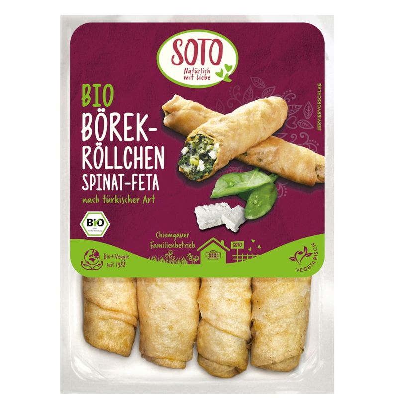 SOTO Bio Börek-Röllchen Spinat-Feta - Produktbild