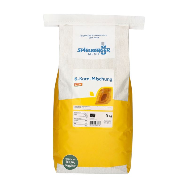 Spielberger Mühle 6-Korn-Mischung, demeter – für Familien & Vorrat - Produktbild