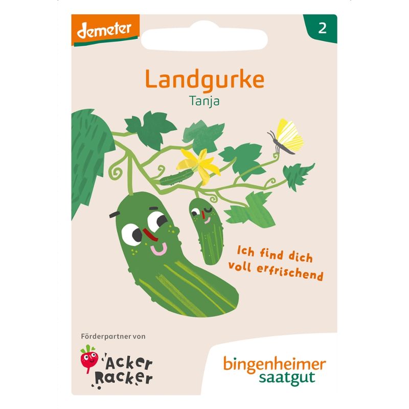 Bingenheimer Saatgut AckerRacker: Tanja - Freilandgurke (Saatgut) - Produktbild