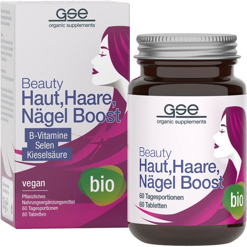 GSE  Beauty Haut, Haare, Nägel Boost (Bio), 60 Tabletten à 500 mg - Produktbild