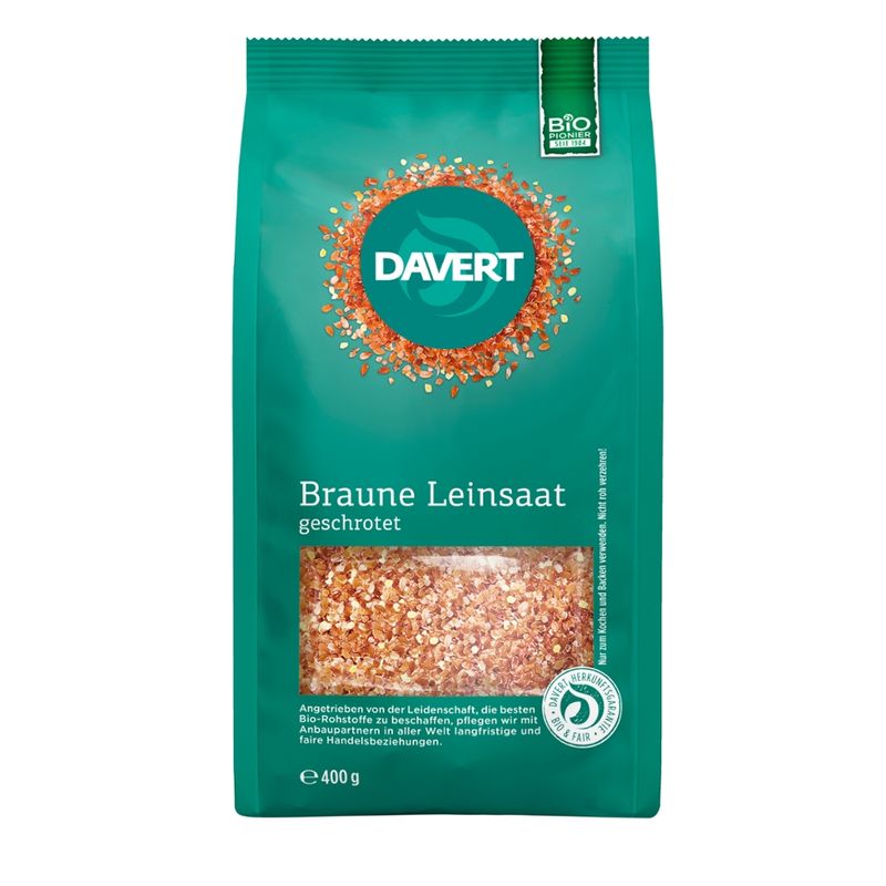 Davert Geschrotete Leinsaat 400g - Produktbild