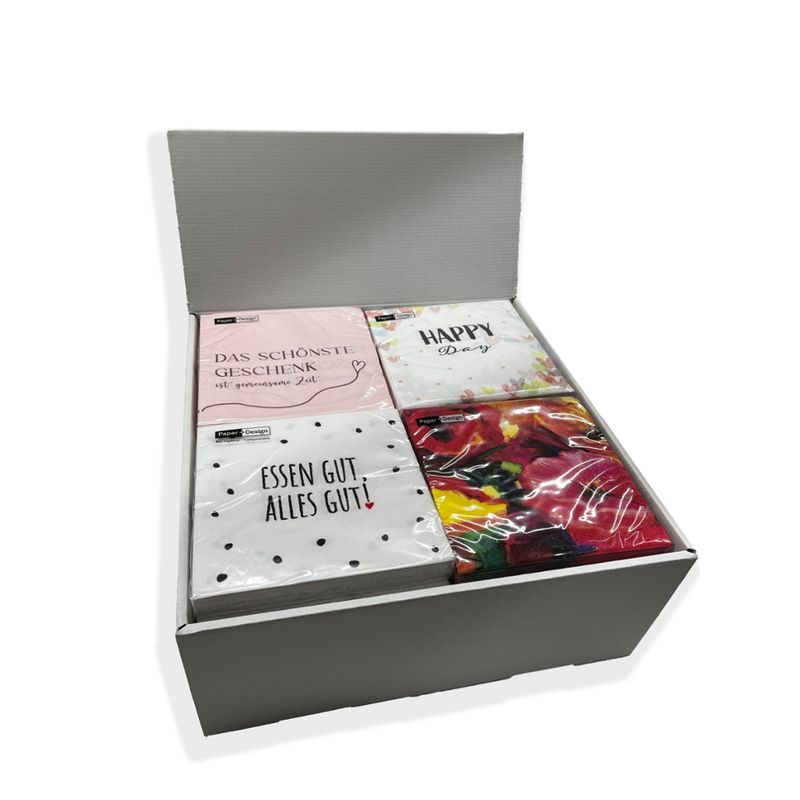Paper + Design Thekendisplay Motivservietten Everyday 2025 24tlg. - Produktbild