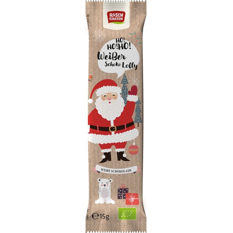 Rosengarten Weißer Schoko-Lolly Nikolaus - Produktbild