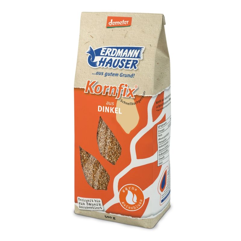 ErdmannHAUSER Getreideprodukte ErdmannHAUSER demeter Kornfix® aus Dinkel - Produktbild