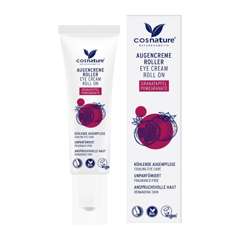 Cosnature  Augencreme Roller Granatapfel 15ml - Produktbild