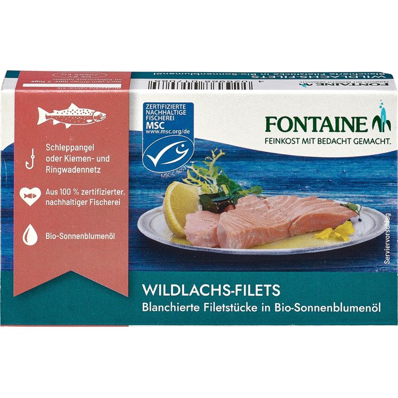 Fontaine Wildlachs-Filets in Bio-Sonnenblumenöl - Produktbild