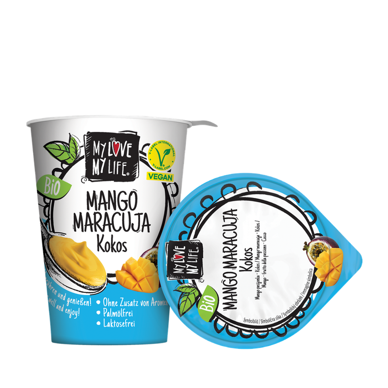 My Love My Life My Love My Life Fermentierte Bio-Kokoscreme mit Mango-Maracuja - Produktbild