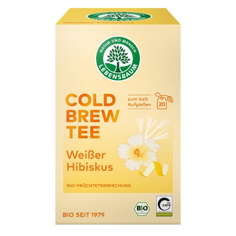 LEBENSBAUM Cold Brew Tee Weißer Hibiskus - Produktbild