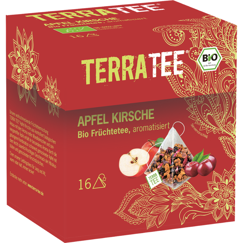 TERRATEE® Terra Tee Bio Früchtetee Apfel Kirsch - Produktbild