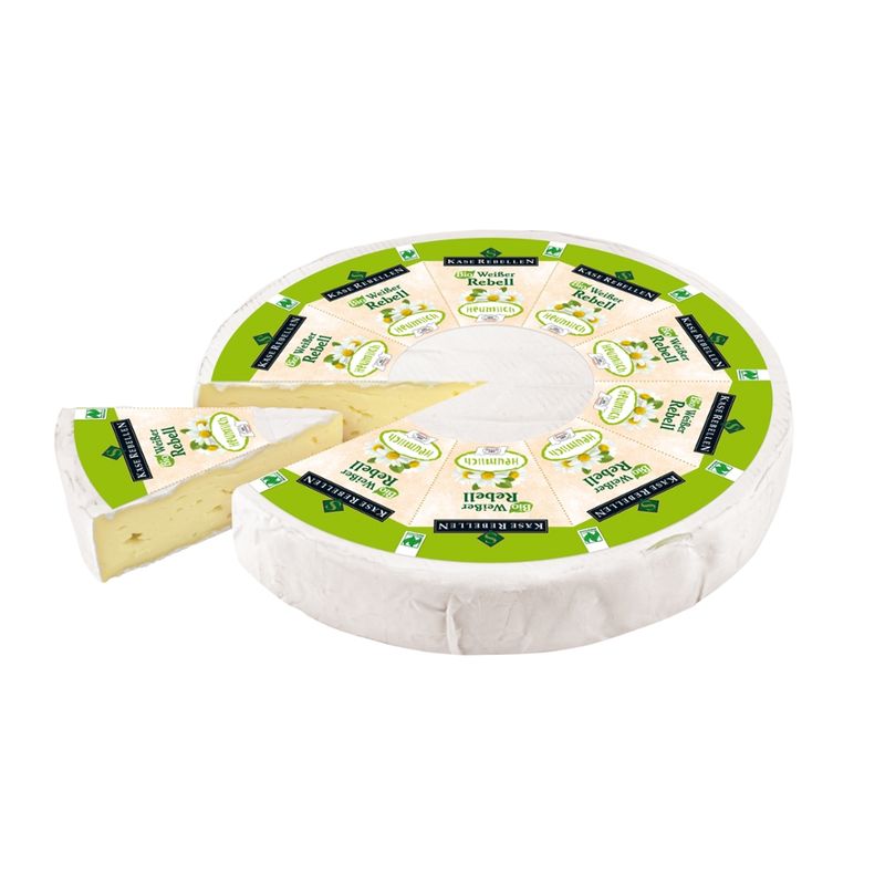 Käserebellen Bio Weißer Rebell, Weichkäse, mindestens 50% Fett i.Tr., aus Bio-Bergbauern-Heumilch g.t.S. - Produktbild