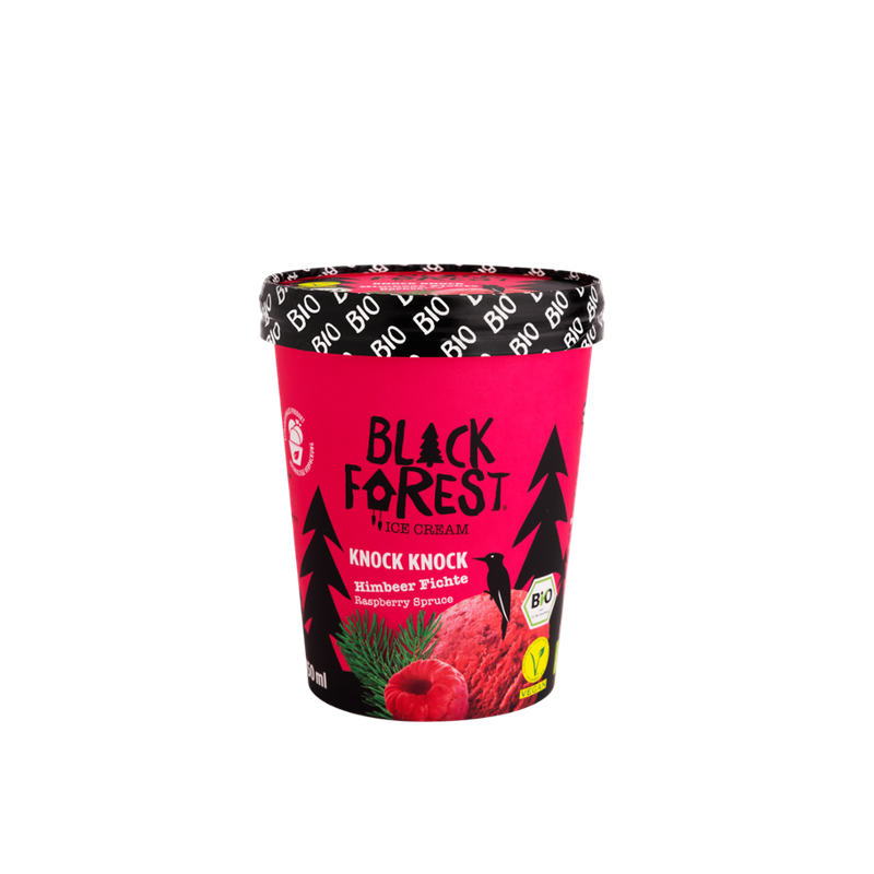 BLACK FOREST ICE CREAM  BLACK FOREST ICE CREAM  Bio Himbeere & Fichte Sorbet vegan 450ml Becher - Produktbild