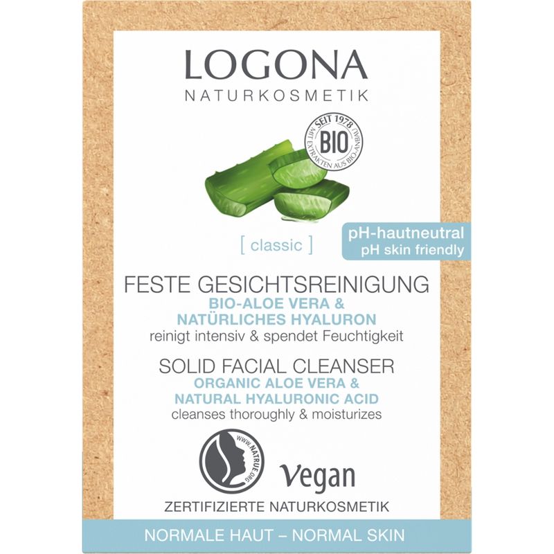 Logona [classic] Feste Gesichtsreinigung Bio-Aloe Vera & natürliches Hyaluron - Produktbild