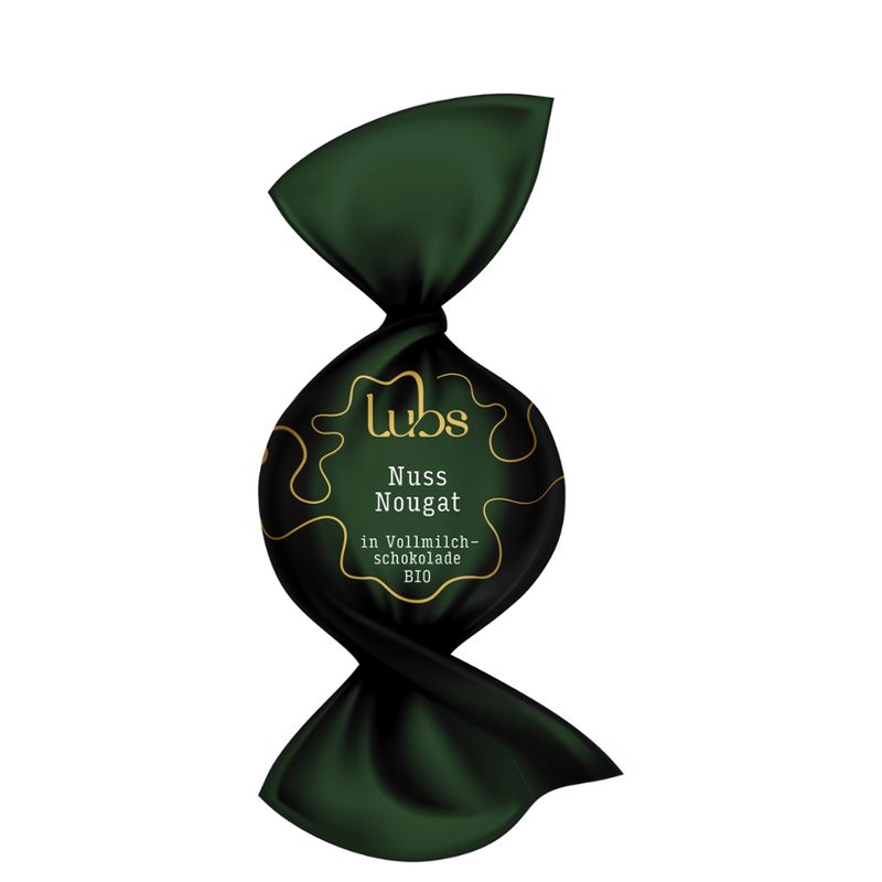 Lubs Confiseriekugeln Nuss Nougat in Vollmilchschokolade, Bio - Produktbild