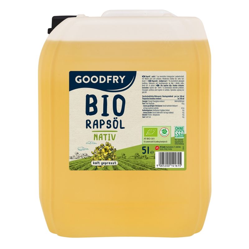 GOODFRY BIO Goodfry BIO Raps Nativ BIO EU 5l Kanister - Produktbild