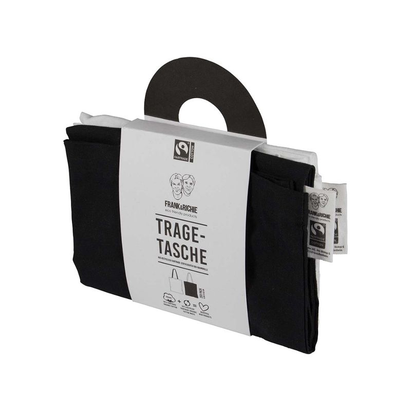 memo 2er Pack Frank & Richie Tragetasche "Siena" aus rec. Fairtrade-zert. Bio-Baumwol - Produktbild