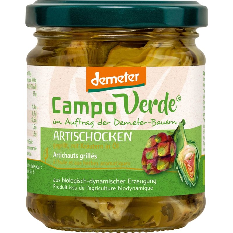 Campo Verde Demeter Gegrillte Artischocken mit Kräutern in Öl - Produktbild