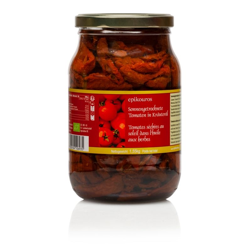 EPIKOUROS Sonnengetrocknete Tomaten in Kräuteröl - Produktbild