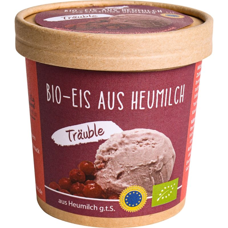 Bio - Heumilcheis Manufaktur Hohenlohe Bio - Eis aus Heumilch g.t.S. Träuble 300ml - Produktbild