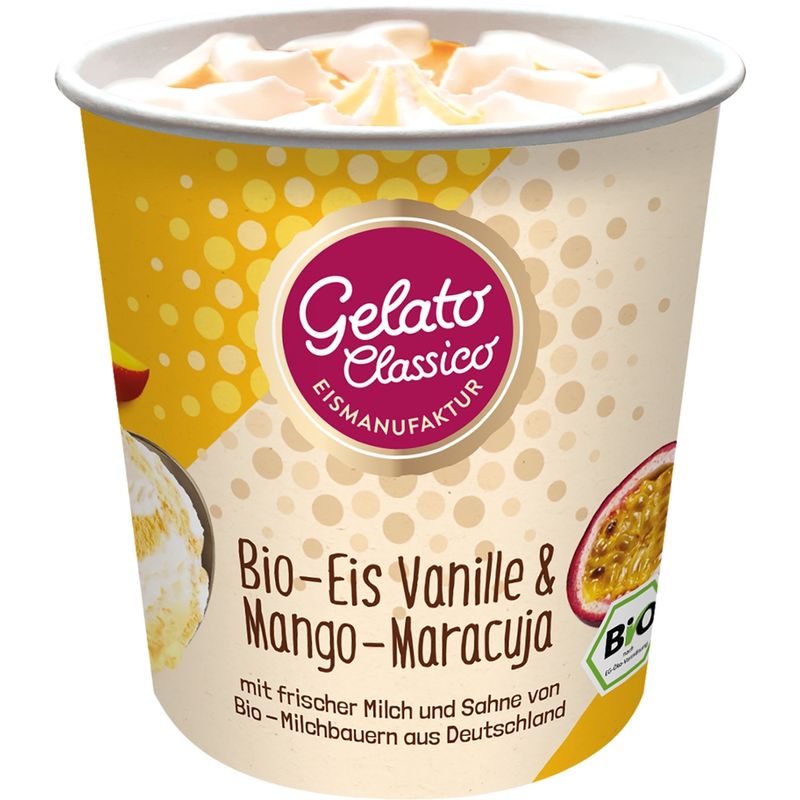 Gelato Classico Eismanufaktur Gelato Classico Bio-Eis Vanille & Mango-Maracuja - Produktbild