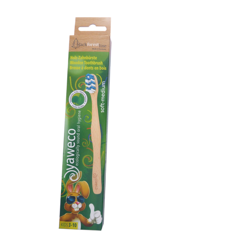 yaweco Holz-Zahnbürste für Kinder , Made in Germany - Produktbild