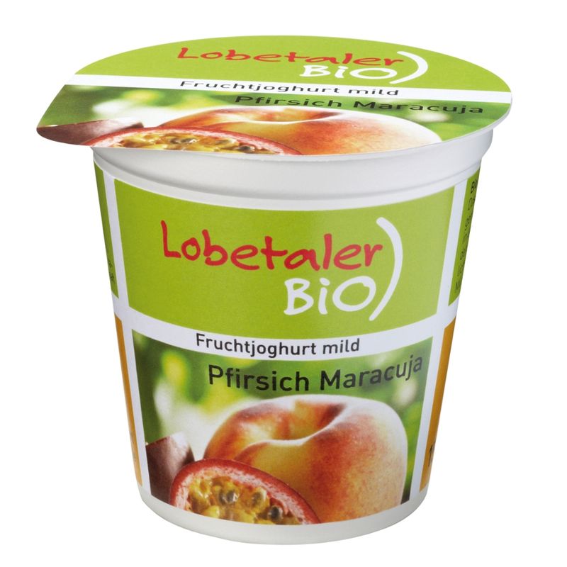 Lobetaler Bio Joghurt Pfirsich-Maracuja - Produktbild