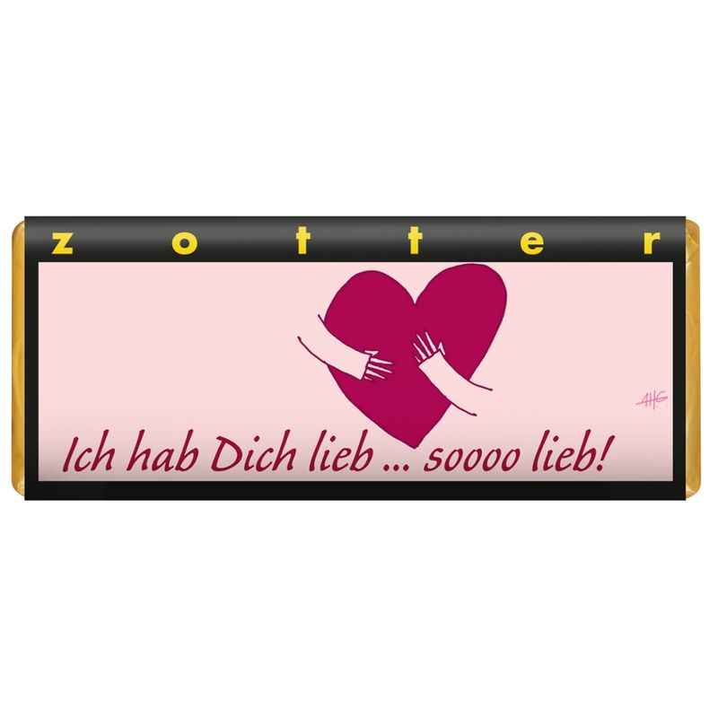 Zotter Schokolade Ich hab dich lieb - Produktbild