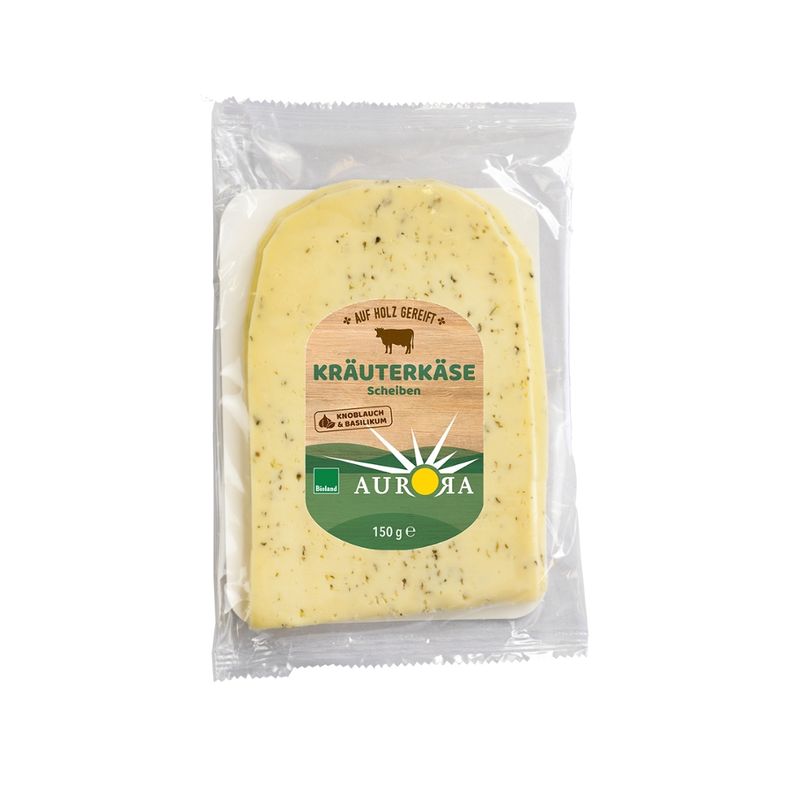 Aurora Gold Aurora Scheibenkäse Gouda Basilikum Knoblauch 5 x - Produktbild