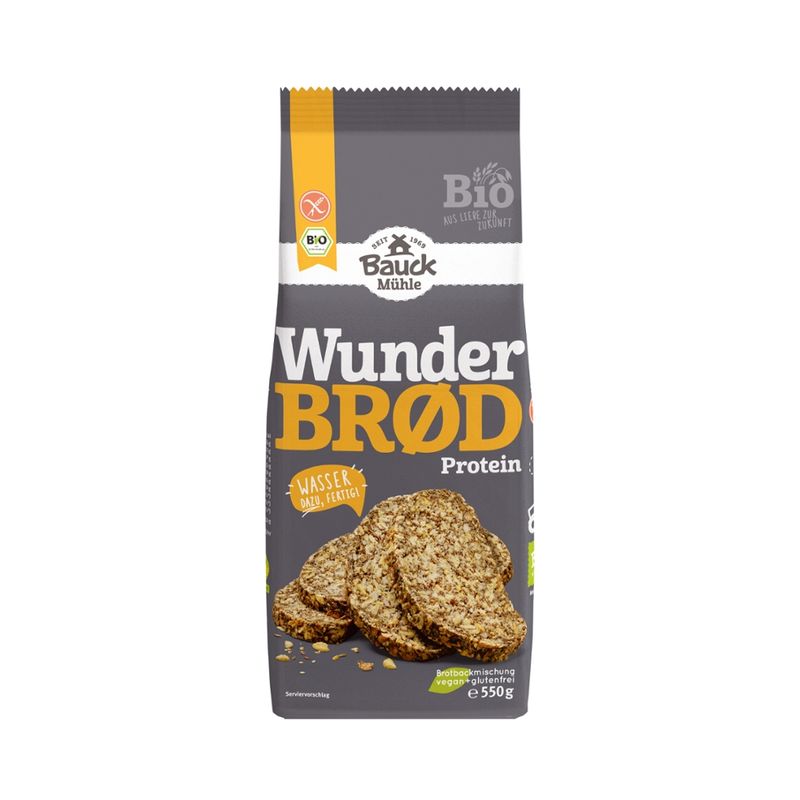 Bauck Mühle Wunderbrød Protein 550g Bio gf - Produktbild