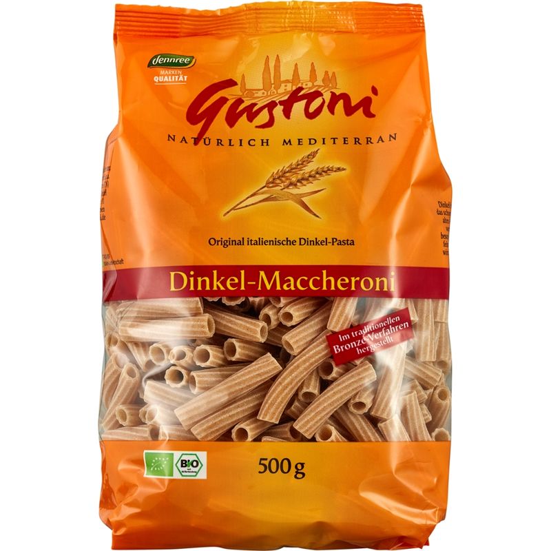 Gustoni Dinkel-Maccheroni, Original italienische Dinkel-Pasta - Produktbild