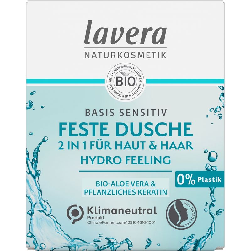 lavera Feste Dusche 2 in 1 basis sensitiv Hydro Feeling - Produktbild