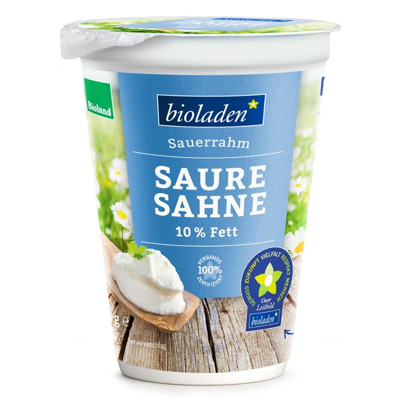 bioladen Saure Sahne, 10 % Fett im Becher - Produktbild