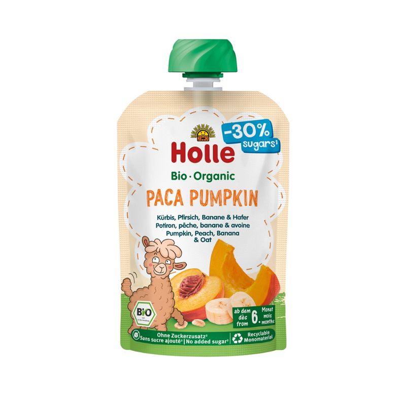 Holle  Paca Pumpkin - Kürbis, Pfirsich, Banane und Hafer - Produktbild