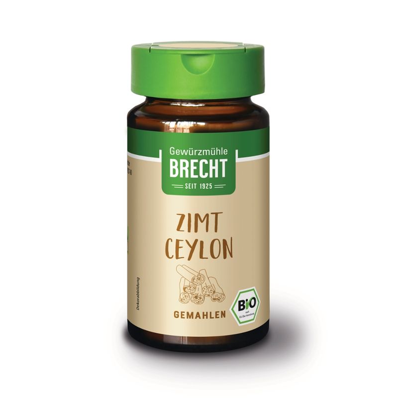 Gewürzmühle Brecht Zimt Ceylon gemahlen - Glas - Produktbild