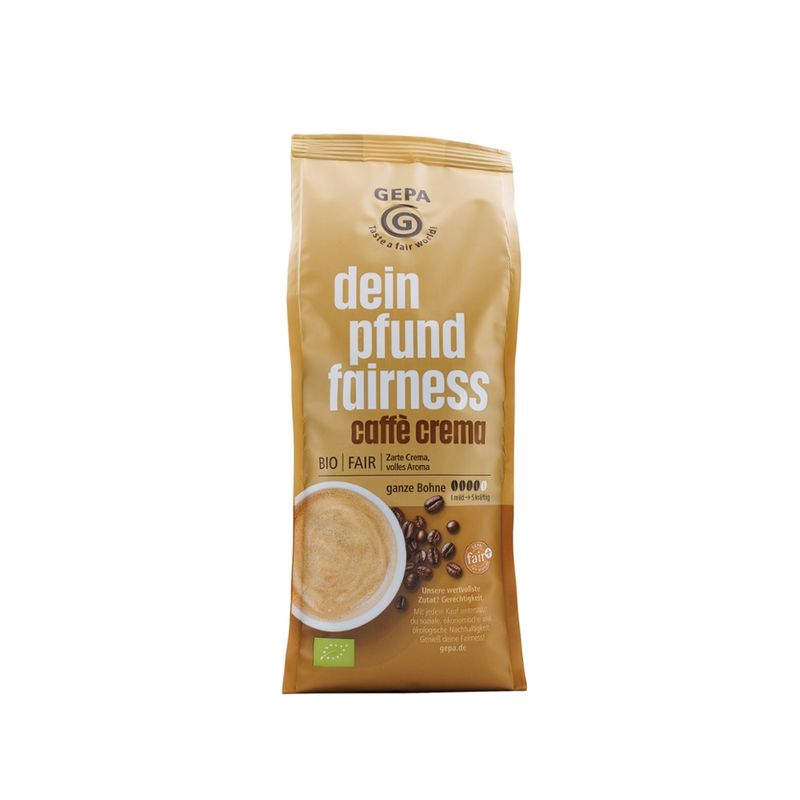 GEPA - The Fair Trade Company Bio dein pfund fairness caffè crema - Produktbild