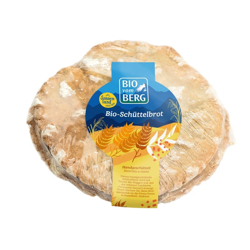 BIOvomBERG Bio vom Berg Bio-Schüttelbrot 150g handgeschüttelt - Produktbild