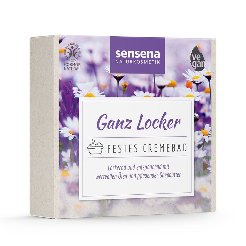 sensena Naturkosmetik sensena festes Cremebad "Ganz Locker", 40g - Produktbild