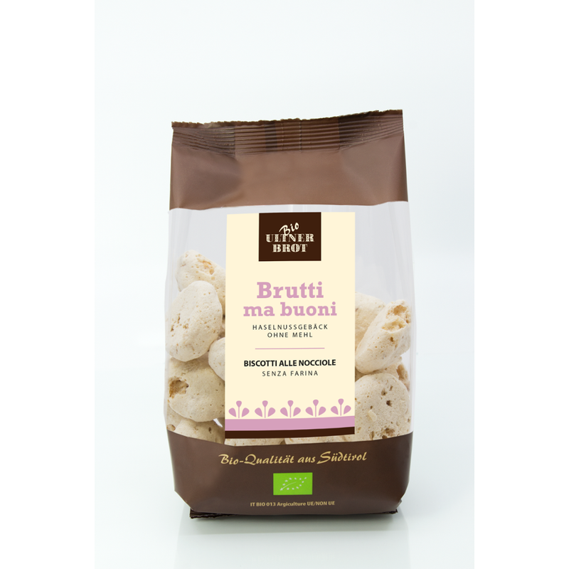 ULTNER BROT KG des Schwienbacher R. & Co. Brutti ma buoni - italienisches Haselnussgebäck ohne Mehl - Produktbild