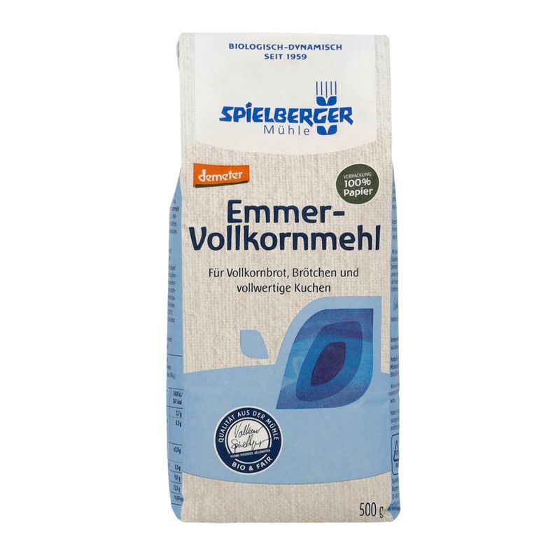 Spielberger Mühle Emmer-Vollkornmehl, demeter - Produktbild
