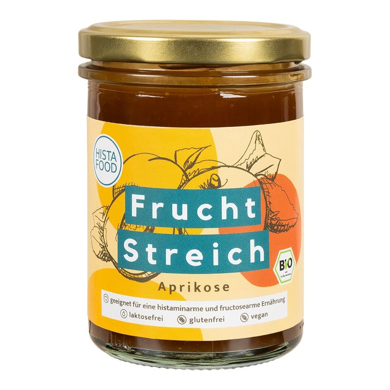 HistaFood Bio FruchtStreich Aprikose - Perfekt für ein süßes Frühstück, geeignet für eine histaminarme Ernährung - Produktbild