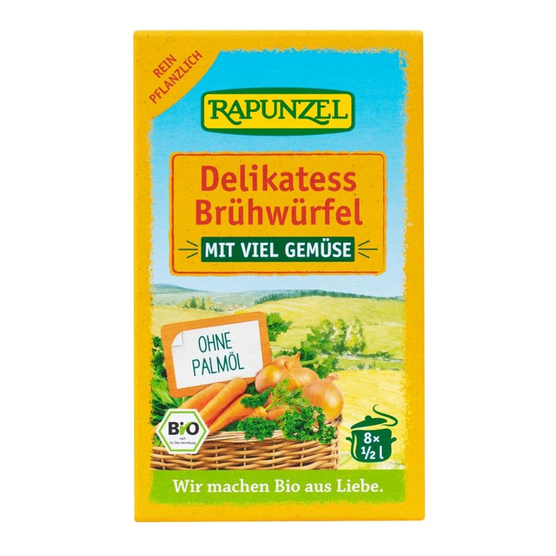 Rapunzel Delikatess Gemüse-Brühwürfel mit viel Gemüse, mit Bio-Hefe - Produktbild