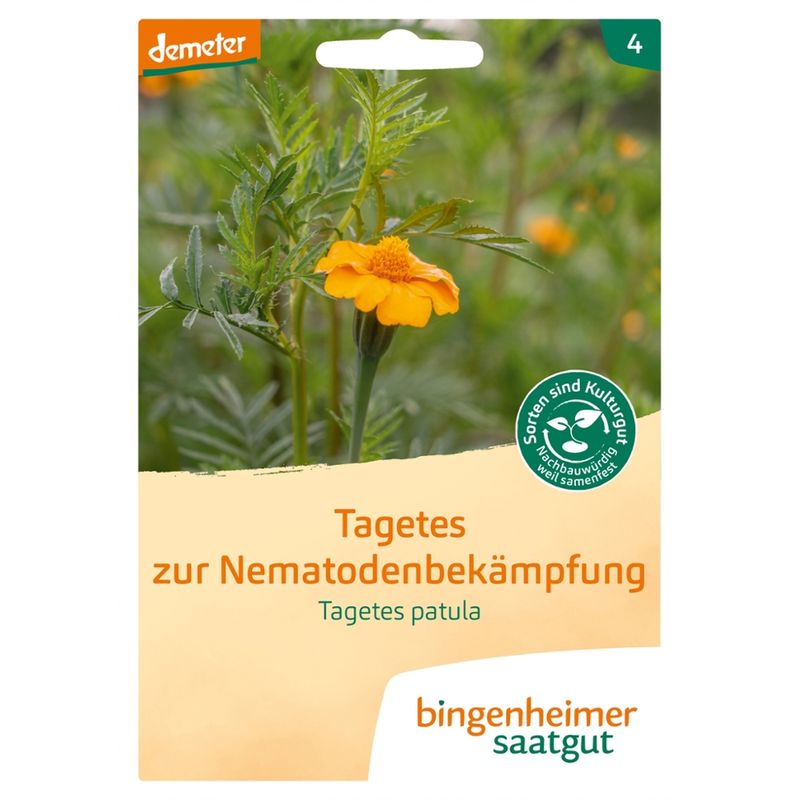 Bingenheimer Saatgut Tagetes zur Nematodenbekämpfung - Gründüngung (Saatgut) - Produktbild