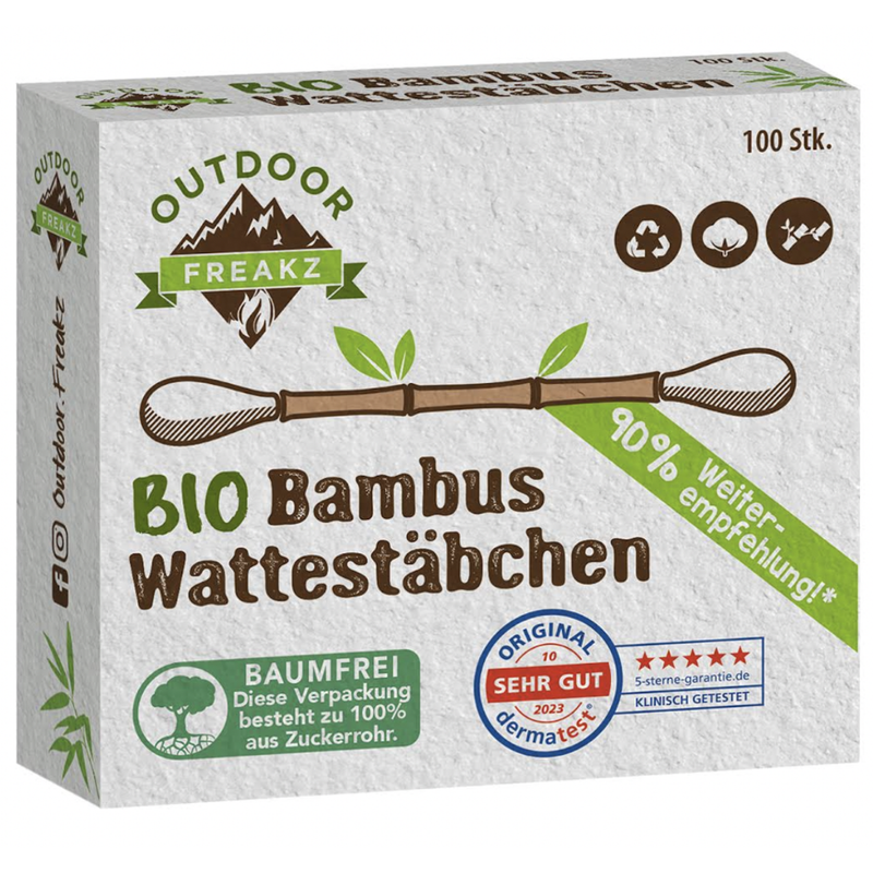Outdoor Freakz Bambus Wattestäbchen - Produktbild