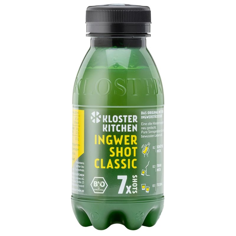 KLOSTER KITCHEN BIO Ingwer Shot Classic 7SHOTS 210ml PET - Produktbild