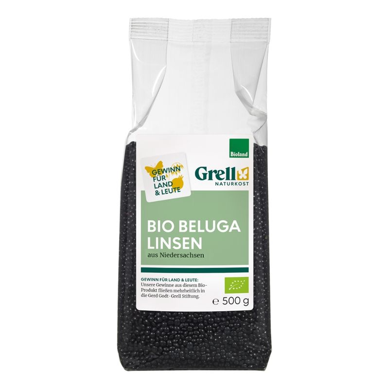 Grell Naturkost Beluga Linsen aus Niedersachsen - Produktbild